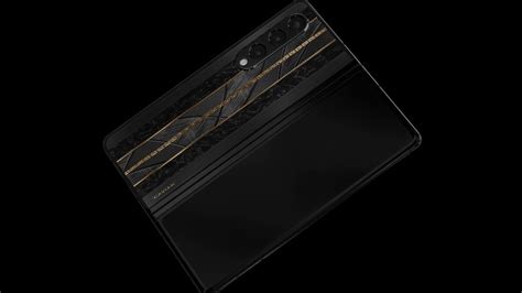 Wow! This Samsung Galaxy Z Fold 4 has ACTUAL meteorite inserts, Guess ...