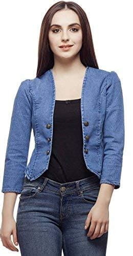 Buy Women's Denim Shrug, 3/4 Sleeve, Light Blue, Button Front (XXL) at ...