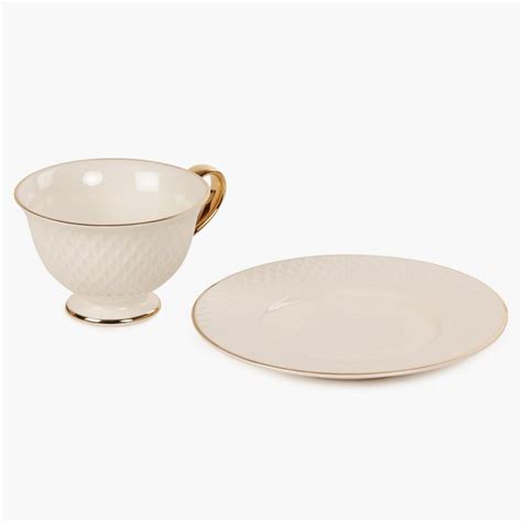 Buy Marshmallow Ceramic Cup and Saucer - 250ml from Home Centre at just ...