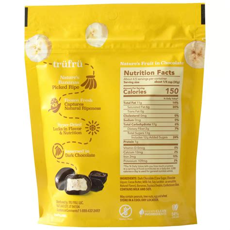 Tru Fru Nature's Bananas Hyper-Dried Fresh in Dark Chocolate - Shop Candy at H-E-B
