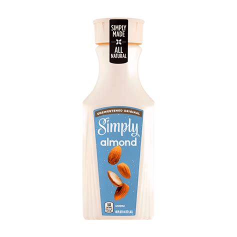 Simply Almond Milk Unsweetened Nutrition Facts at Kristie Cummings blog