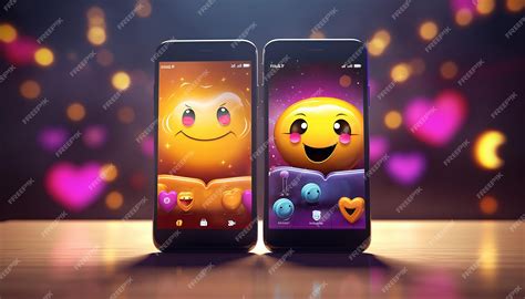 Premium Photo | Two smartphones side by side screens displaying ...