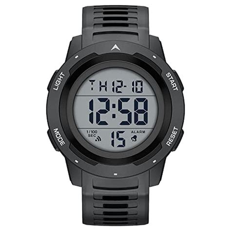 Golden Hour | Mens Waterproof Digital Sport Watch | Wide Screen Easy ...