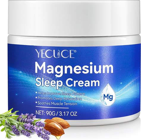 Magnesium Creme zum Schlafen, Magnesium Creme Lotion zur Beruhigung bei ...