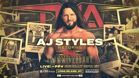 TNA Slammiversary 2025 Card: AJ Styles returns - F4W/WON