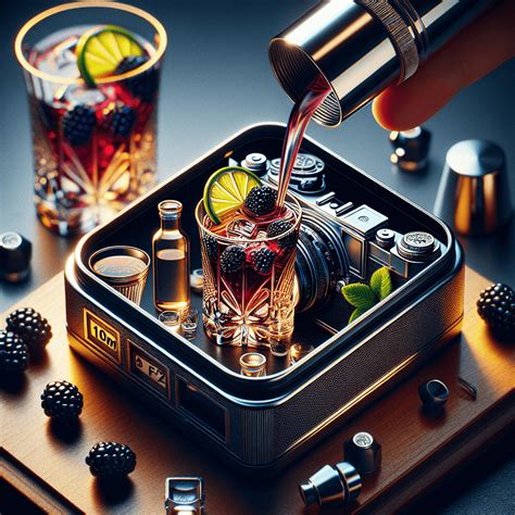 Retro Panda Cocktail, Sweet and sour blackberry vodka cocktail