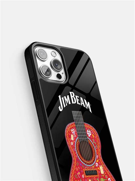 Jim Beam Guitar Black - iPhone 13 Pro Max Cover - Glass