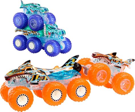 Hot Wheels Monster Trucks Vehículo de Juguete Camión Energía de Demolición y Big Rig Multipack ...