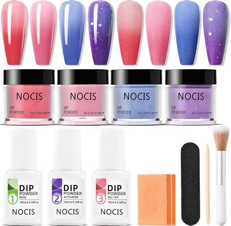 4 Colours Nail Dipping Powder Kit - Dipping Powder Starter Kit - Color ...