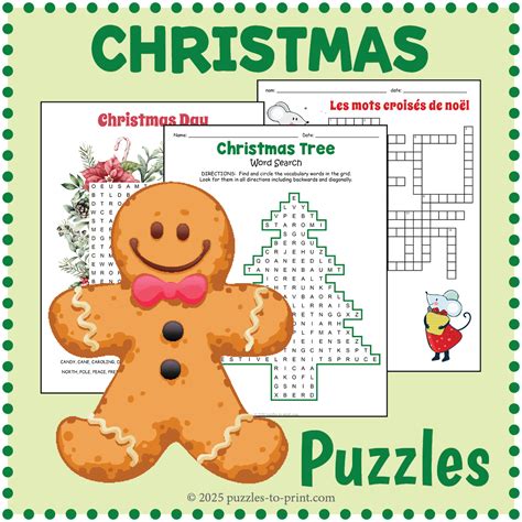 Christmas Puzzles Brain Teasers