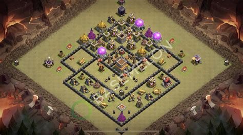 Town Hall 8 War COC Base Layout 2026 with Copy Link • TH8, Max Levels ...