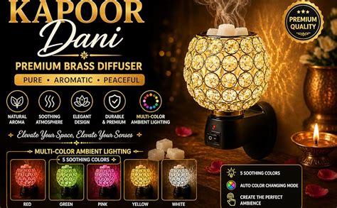 SuNZita® Multipurpose Electric Kapoor Dani|Ceramic Night lamp Aroma ...