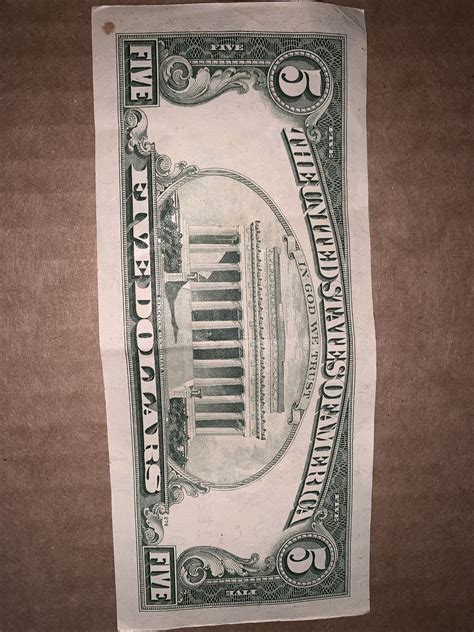 Vintage 1985 Five Dollar Bill | eBay