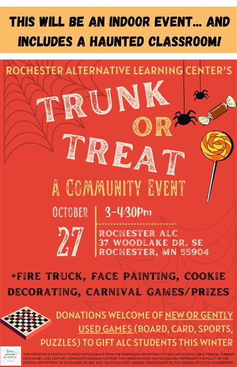 INDOOR Community Trunk or Treat & Carnival Event (hosted by Rochester ...