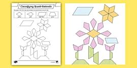 * NEW * Build a Quadrilateral Worksheet for 3rd-5th Grade