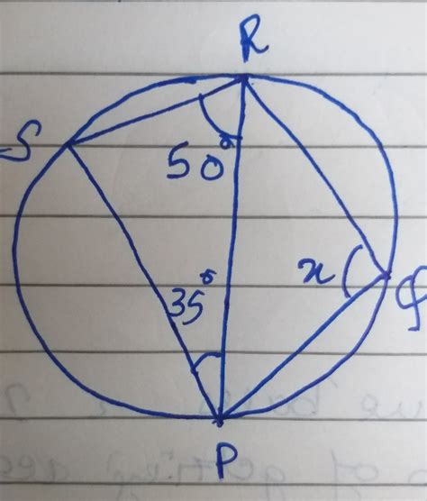 in the adjoining figure PQRS is a cyclic quadrilateral .find angle X ...