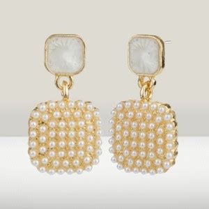 Flipkart.com - Buy neze Rice Pearls Hanging Earrings for Women & Girls ...