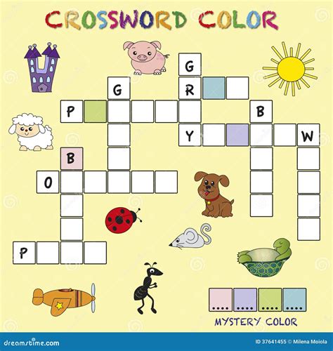 Reddish Brown Color Crossword | Coloring Pages