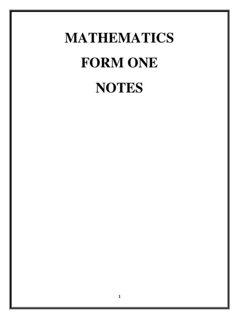 Math Lessons Form One 的图像结果