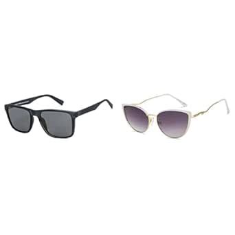 Buy VINCENT CHASE EYEWEAR Unisex Couple Polarized Round Sunglasses By ...