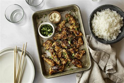 Sheet Pan Sticky Ginger Sesame Chicken – Everyday Dishes