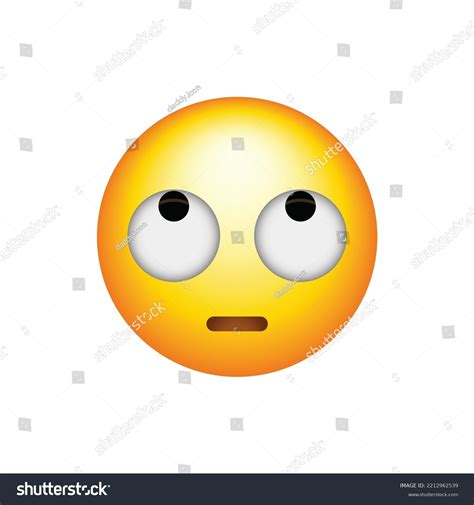 Eye Rolling Smiley Emoticon Face With Rolling Eyes Stock