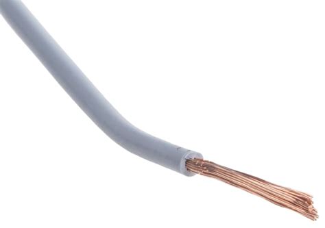 RS PRO | RS PRO Grey 1mm² Hook Up Wire, 17 AWG, 100m, PVC Insulation ...
