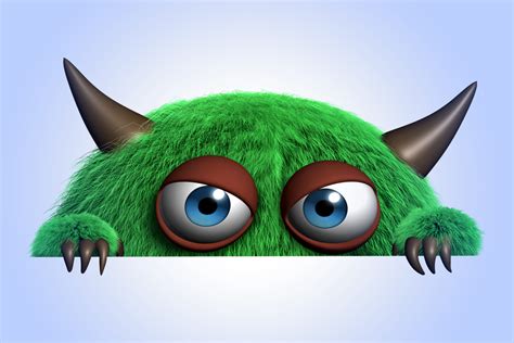 Download wallpaper monster, monster, cartoon, character, funny, cute ...