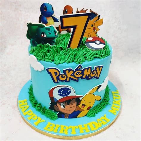 Ash Pokemon Cake | Pokemon Theme Birthday Cake | Liliyum Patisserie ...