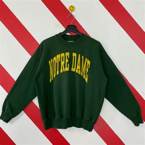 Vintage Notre Dame Sweatshirt Notre Dame Crewneck Notre Dame Fighting ...