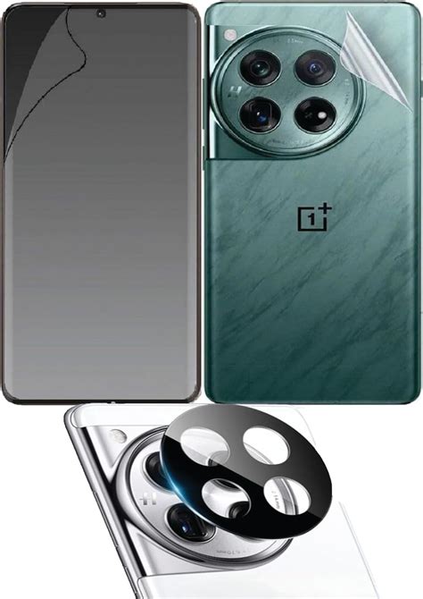 KTCOO 3in1 Combo Screen Protector for OnePlus 12R 5G Anti Scratch Front ...