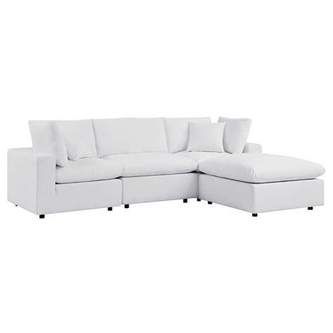 Modway Commix 4-Piece Sunbrella Outdoor Patio Sectional Sofa | Wayfair