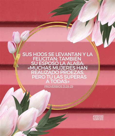 Su esposo y sus hijos la alaban, texto bíblico, diseño, arte gráfico ...