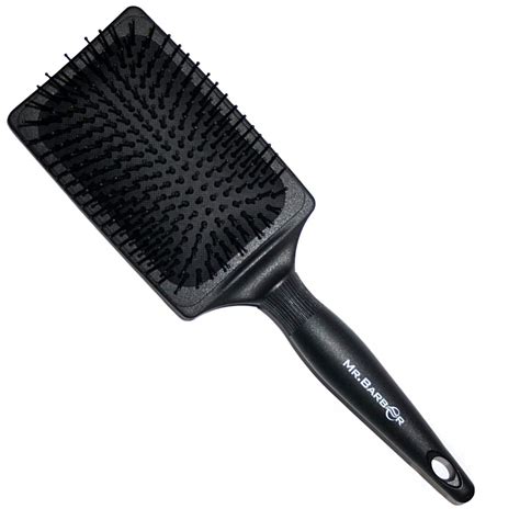 Buy Mr. Barber Hair Styling Paddle Detangle Brush Nylon Bristles for ...