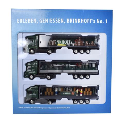 Set 3 Camioane METAL Brinkhoffs 18 x 4 x 4cm, 37193 - eMAG.ro
