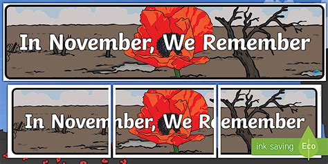 👉 In November We Remember Display Banner