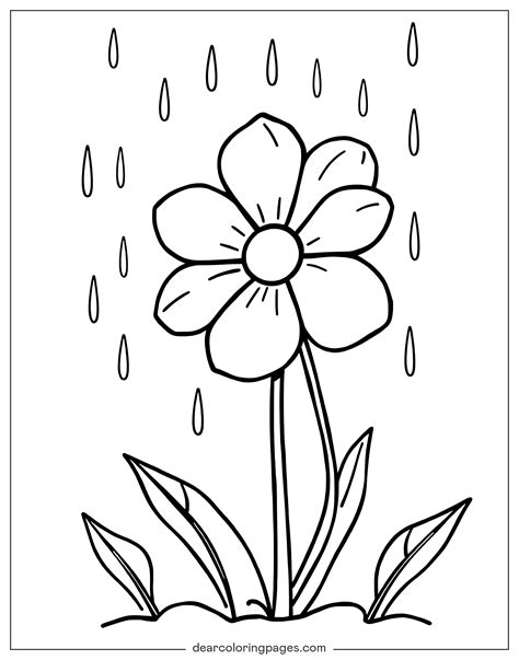 Free Rain Coloring Pages