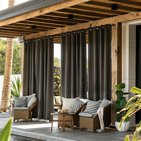 Outdoor Curtains for Patio - Waterproof & Sheer - For Porch, Pergola ...