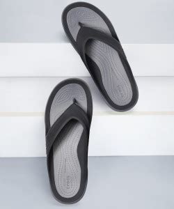 CROCS Men Swiftwater Flip Flops - Buy Black Color CROCS Men Swiftwater ...