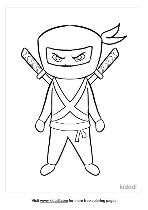 Ninja Coloring Page Printable