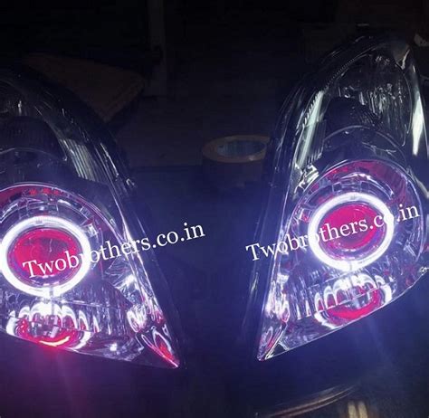 OLD SWIFT / DESIRE SQUARE PROJECTOR HEADLIGHTS WITH RED DEMON EYES ...