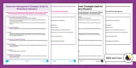 Top 10 Classroom Management Strategies | Teaching Wiki