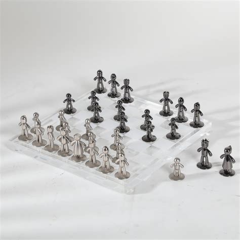 The Crystal Brilliance The Acrylic & Alloy Chessboard only on Decure.in