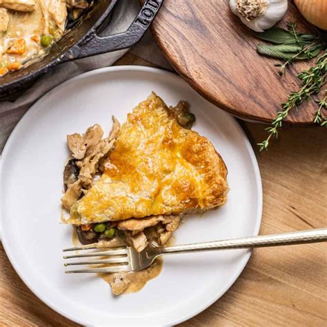 Turkey Puff Pastry Pot Pie (Thanksgiving Leftovers) - Seasoned and Salted