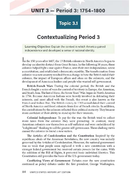 APUSH Unit 3 Study Guide: Contextualizing America's Independence - Studocu
