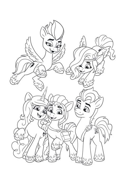 My Little Pony A New Generation Coloring Pages Printable