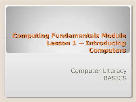 Image result for Computer Lesson PowerPoint