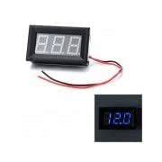3-Digit Blue LED Digital Voltmeter Meter Module (DC 3.5~30V) : Amazon ...