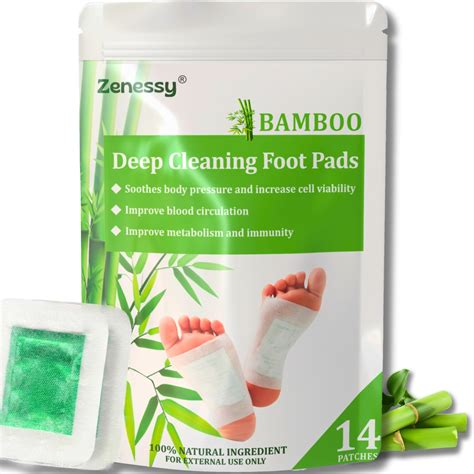 Amazon.com: Bandoo Original Deep Cleansing Foot Pads | Rana Pads | Premium Natural Bamboo Foot ...