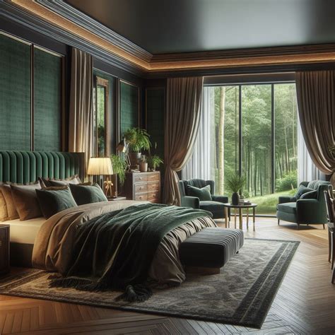 15 Elegant Dark Green Bedroom Ideas for Tranquility